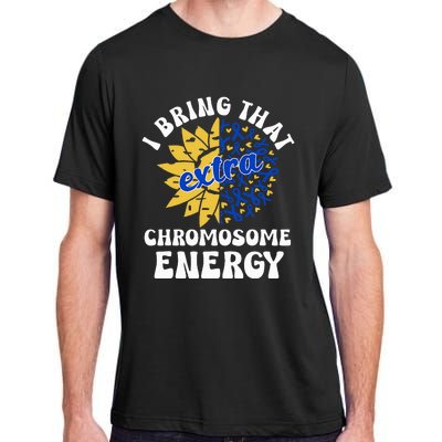 Down Syndrome Awareness For Trisomy 21 Flower Adult ChromaSoft Performance T-Shirt