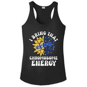 Down Syndrome Awareness For Trisomy 21 Flower Ladies PosiCharge Competitor Racerback Tank