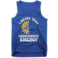 Down Syndrome Awareness For Trisomy 21 Flower Tank Top