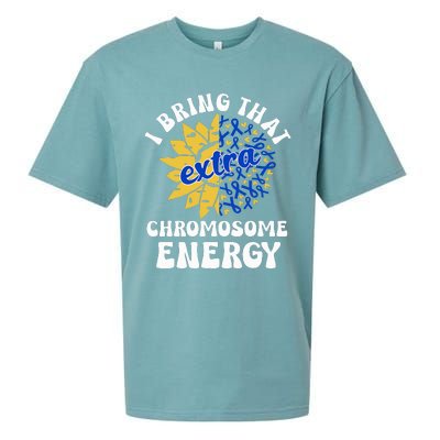 Down Syndrome Awareness For Trisomy 21 Flower Sueded Cloud Jersey T-Shirt