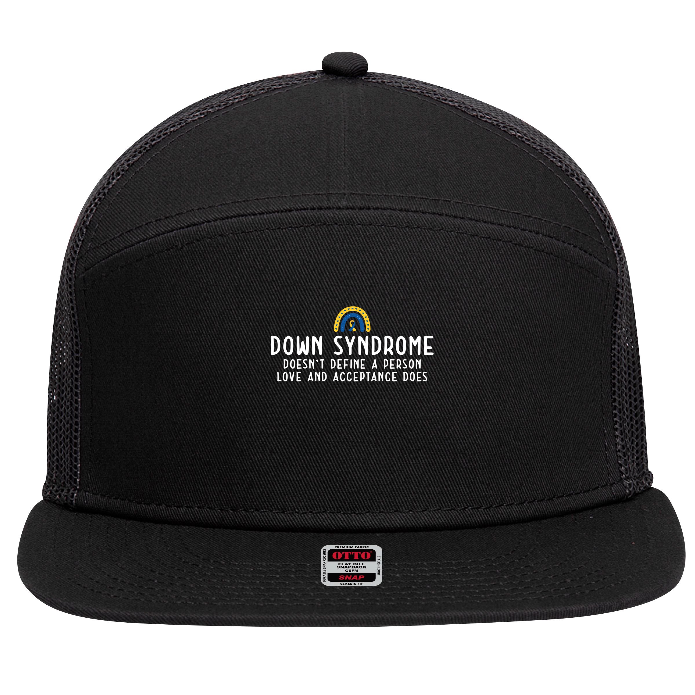 Down Syndrome Awareness 7 Panel Mesh Trucker Snapback Hat