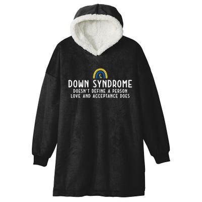 Down Syndrome Awareness Hooded Wearable Blanket