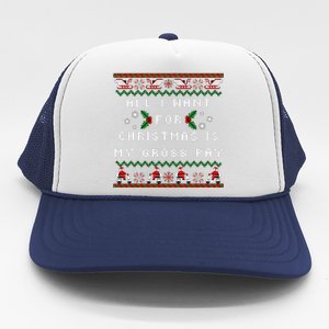 Dear Santa All I Want For Christmas Is My Gross Pay Xmas Trucker Hat