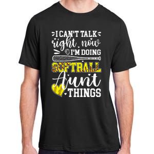 Doing Softball Aunt Things Softball Player Auntie Cute Gift Adult ChromaSoft Performance T-Shirt