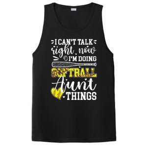 Doing Softball Aunt Things Softball Player Auntie Cute Gift PosiCharge Competitor Tank