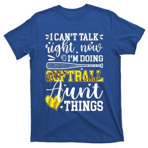 Doing Softball Aunt Things Softball Player Auntie Cute Gift T-Shirt