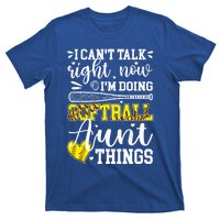 Doing Softball Aunt Things Softball Player Auntie Cute Gift T-Shirt