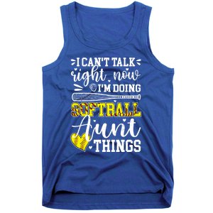 Doing Softball Aunt Things Softball Player Auntie Cute Gift Tank Top