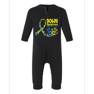 Down Syndrome Awareness Day Ribbon Infant Fleece One Piece