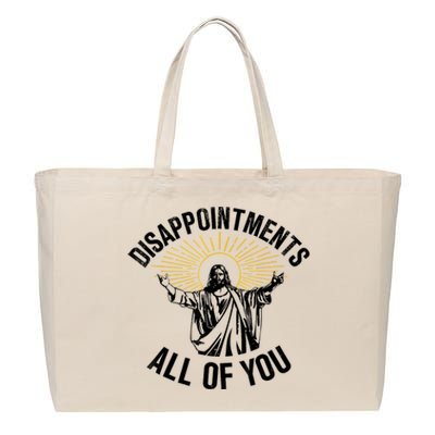 Disappointments Sarcastic All Of You Christian Jesus Cotton Canvas Jumbo Tote