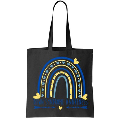 Down Syndrome Awareness Rainbow Heart Bag
