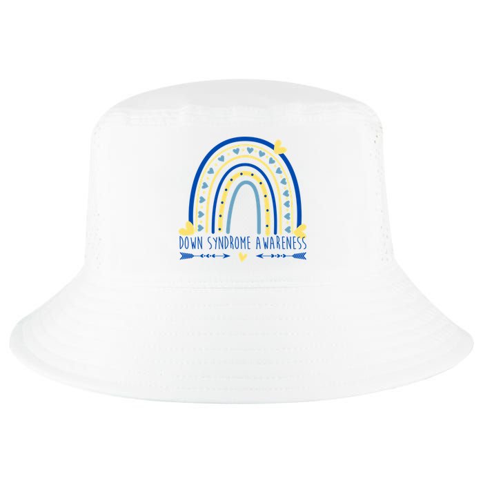 Down Syndrome Awareness Rainbow Heart Cool Comfort Performance Bucket Hat