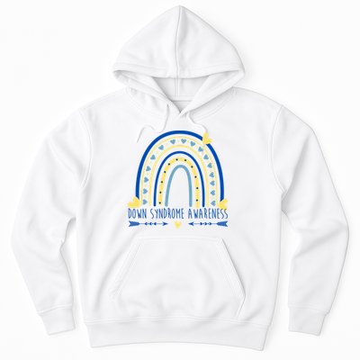 Down Syndrome Awareness Rainbow Heart Hoodie