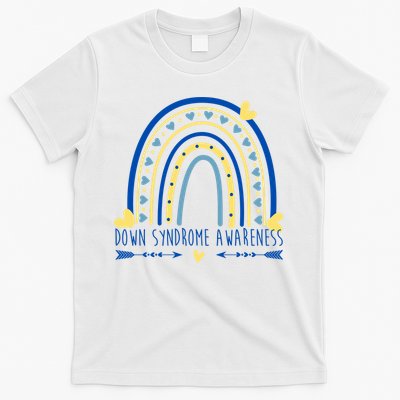 Down Syndrome Awareness Rainbow Heart T-Shirt