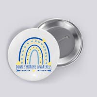 Down Syndrome Awareness Rainbow Heart Button
