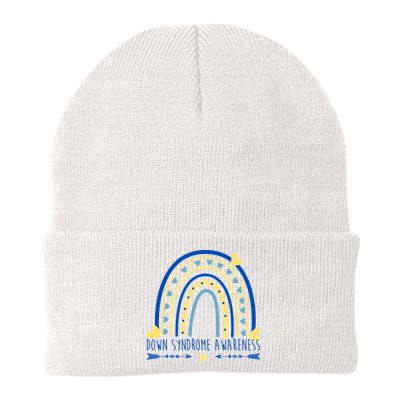 Down Syndrome Awareness Rainbow Heart Beanie