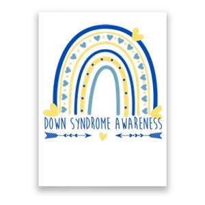 Down Syndrome Awareness Rainbow Heart Poster