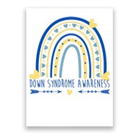 Down Syndrome Awareness Rainbow Heart Poster