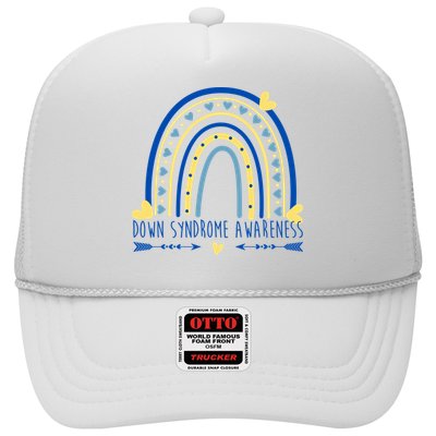 Down Syndrome Awareness Rainbow Heart Trucker Hat