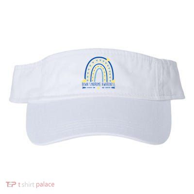 Down Syndrome Awareness Rainbow Heart Visor