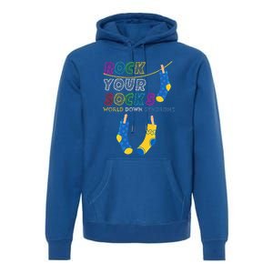 Down Syndrome Awareness Rock Your Socks Premium Hoodie