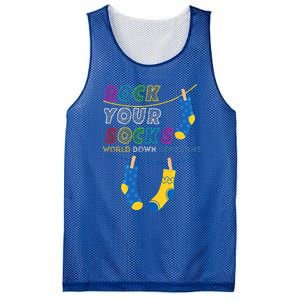 Down Syndrome Awareness Rock Your Socks Mesh Reversible Basketball Jersey Tank