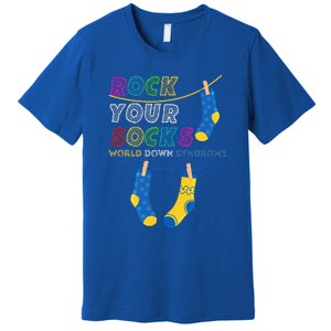 Down Syndrome Awareness Rock Your Socks Premium T-Shirt