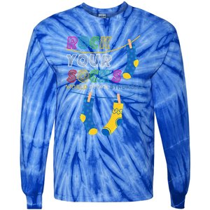 Down Syndrome Awareness Rock Your Socks Tie-Dye Long Sleeve Shirt