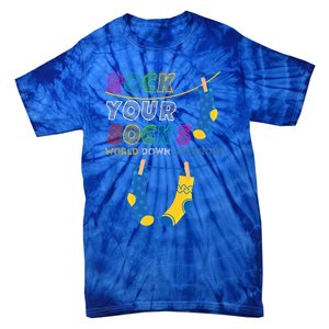 Down Syndrome Awareness Rock Your Socks Tie-Dye T-Shirt