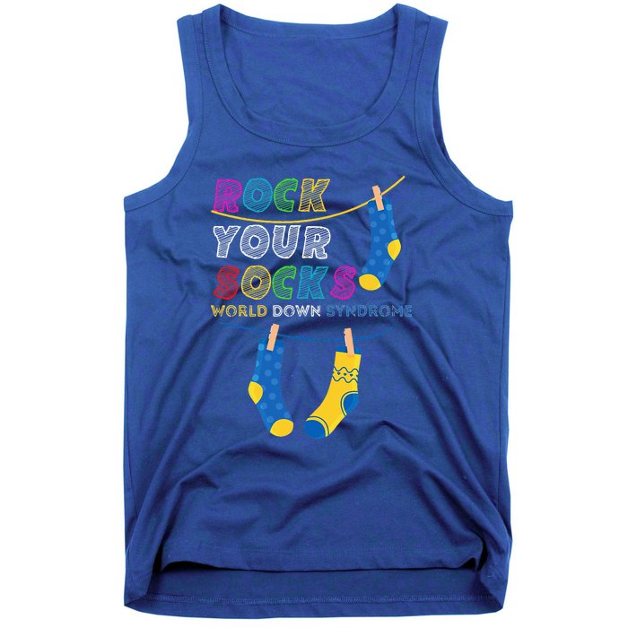 Down Syndrome Awareness Rock Your Socks Tank Top