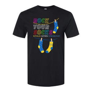 Down Syndrome Awareness Rock Your Socks Softstyle CVC T-Shirt