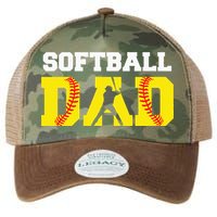 Dad Softball Apparel Yellow Softball Dad Legacy Tie Dye Trucker Hat