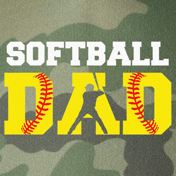 Dad Softball Apparel Yellow Softball Dad Legacy Tie Dye Trucker Hat