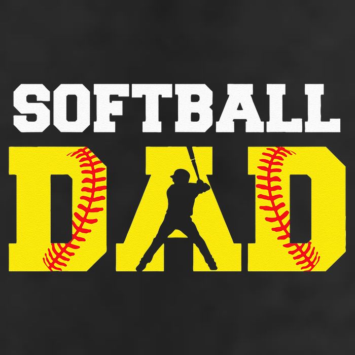 Dad Softball Apparel Yellow Softball Dad Garment-Dyed Fleece Hoodie