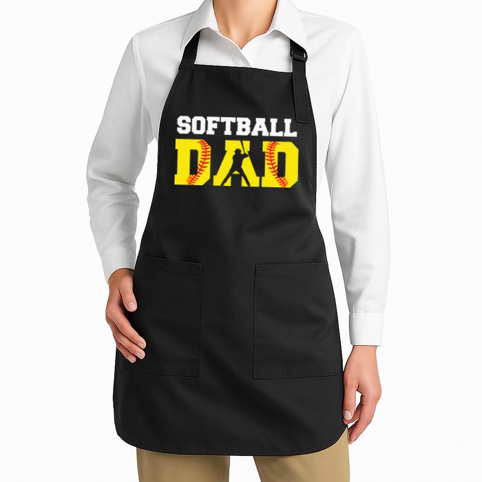 Dad Softball Apparel Yellow Softball Dad Apron