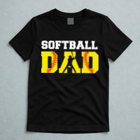 Dad Softball Apparel Yellow Softball Dad T-Shirt