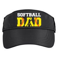 Dad Softball Apparel Yellow Softball Dad Adult Drive Performance Visor