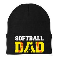Dad Softball Apparel Yellow Softball Dad Beanie