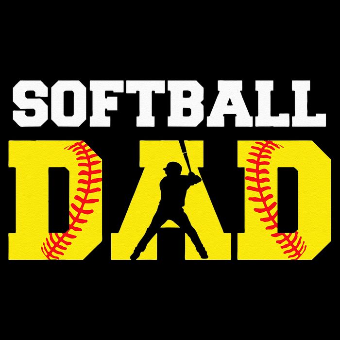 Dad Softball Apparel Yellow Softball Dad 16 in Basic Backpack