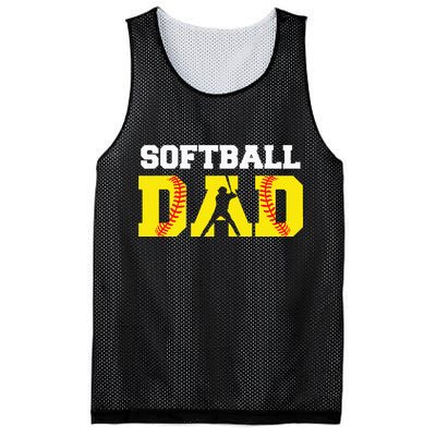 Dad Softball Apparel Yellow Softball Dad Mesh Reversible Basketball Jersey Tank