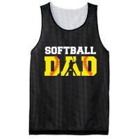 Dad Softball Apparel Yellow Softball Dad Mesh Reversible Basketball Jersey Tank