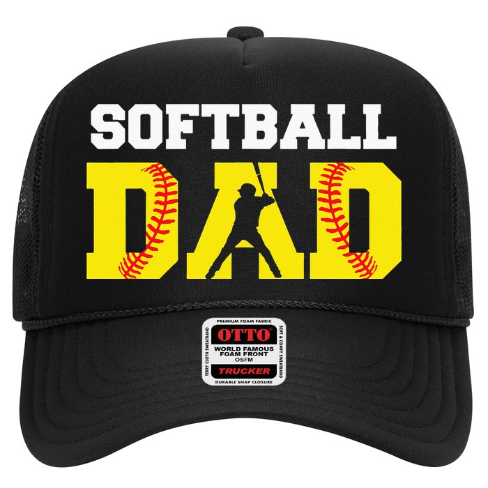 Dad Softball Apparel Yellow Softball Dad Hat
