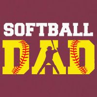 Dad Softball Apparel Yellow Softball Dad 16oz Travel Tumbler