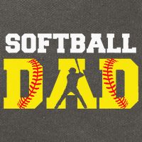 Dad Softball Apparel Yellow Softball Dad Cotton Canvas Backpack