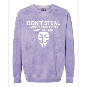 DonT Steal Anonymous Colorblast Crewneck Sweatshirt