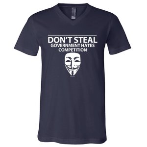 DonT Steal Anonymous V-Neck T-Shirt