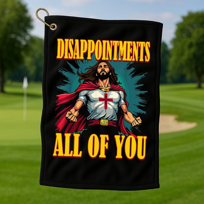 Disappointments Sarcastic All Of You Christian Jesus  Golf Towel