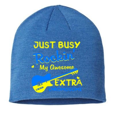 Down Syndrome Awareness Rockin Extra Chromosome 3 21 Gift Sustainable Beanie