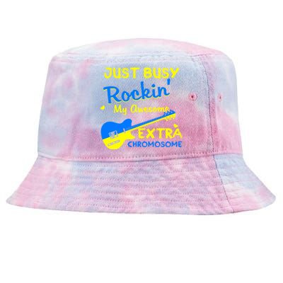 Down Syndrome Awareness Rockin Extra Chromosome 3 21 Gift Tie-Dyed Bucket Hat