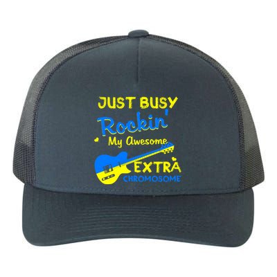 Down Syndrome Awareness Rockin Extra Chromosome 3 21 Gift Yupoong Adult 5-Panel Trucker Hat